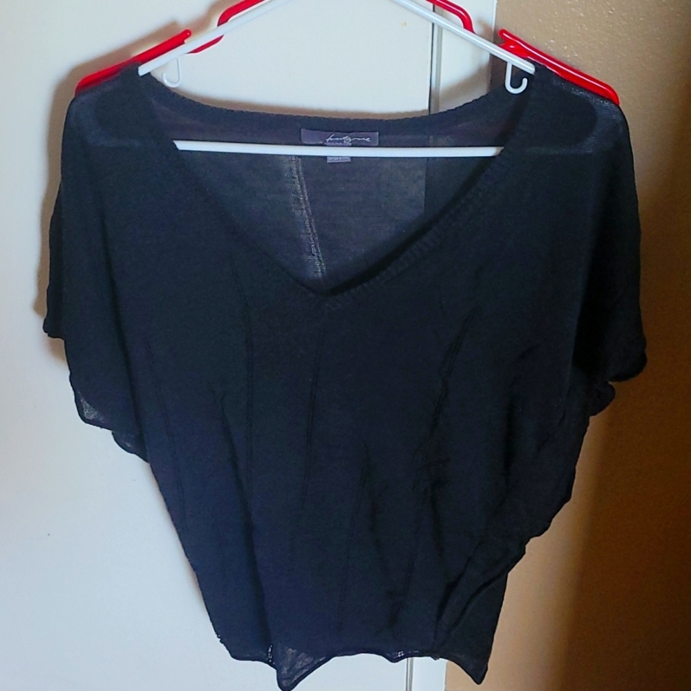 Black sheer top